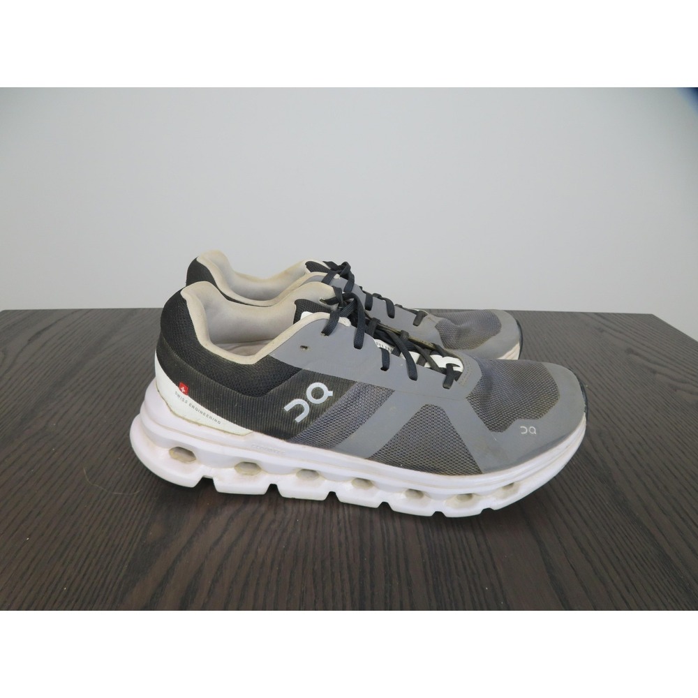 On Cloudrunner Shoes Womens 10 Gray Running Sneakers Road Gym Athletic Low